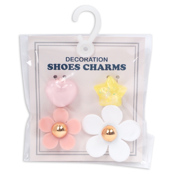 シューズアクセサリーセット　キラキラ ゴールド M