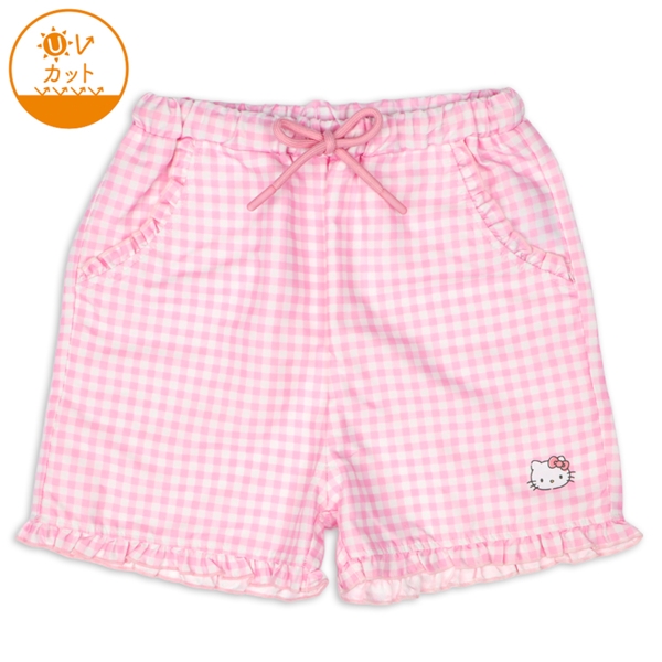 [キッズ]ハローキティ　ショートパンツ ピンク 100m