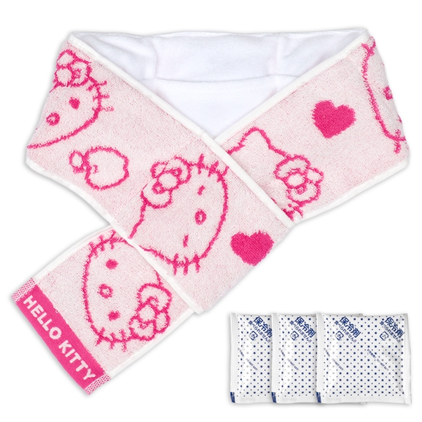 保冷剤付きタオル　キティひえひえサマー