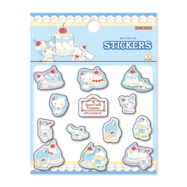 ぷっくりシール サンリオキャラクターズ スカイブルーチェリーケーキ