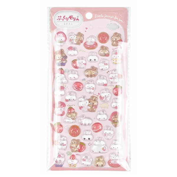 ぷっくりゼリーシール うさぎ