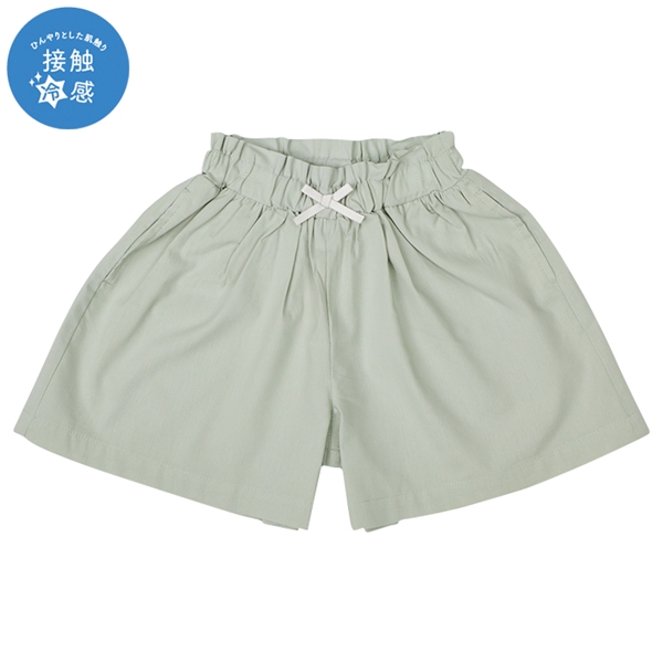 [ベビー]キュロットパンツ　接触冷感　グリーン グリーン 80cm