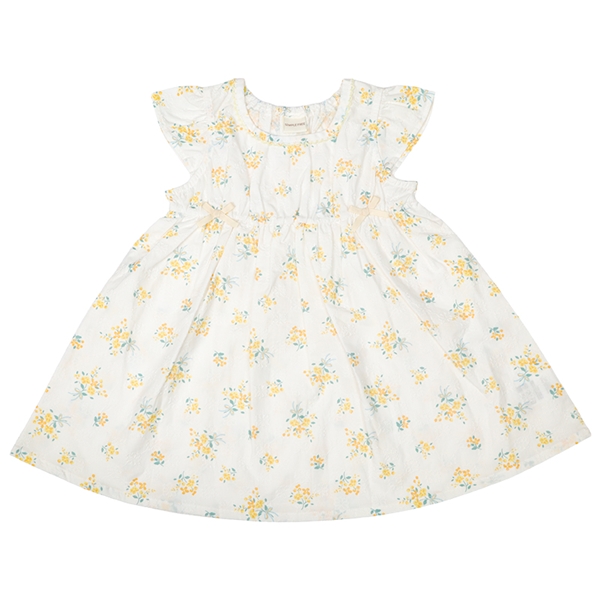 【SALE】[ベビー]ワンピース　レースプリント　イエロー イエロー 80cm