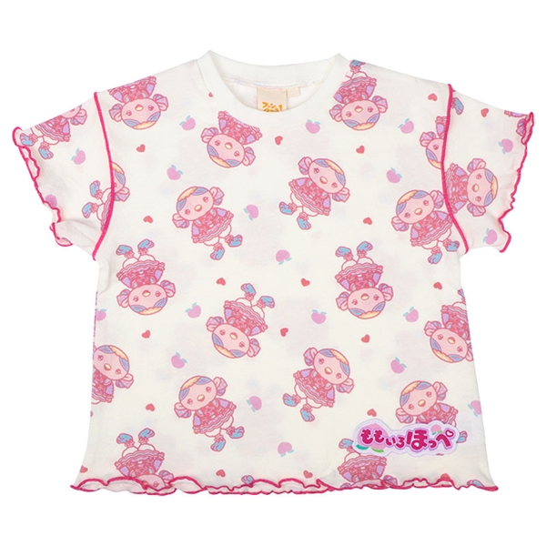 [キッズ]半袖Tシャツ　おかあさんといっしょ　ももいろほっぺ　ホワイト ホワイト 100cm