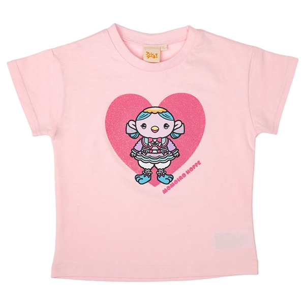 [キッズ]半袖Tシャツ　おかあさんといっしょ　ももいろほっぺ　ピンク ピンク 100cm