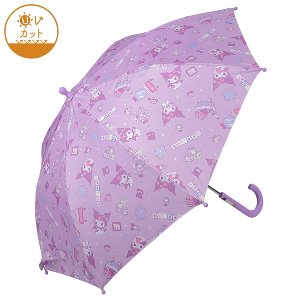 [45・50cm]晴雨兼用傘　クロミ パープル 45cm
