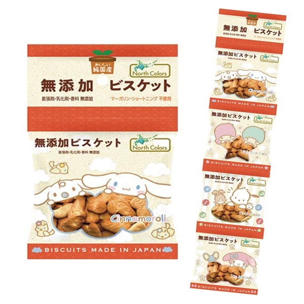 [吊り下げ菓子]無添加 ビスケット サンリオ 4連