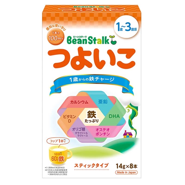 ビーンスターク つよいこ  スティック 14g×8本