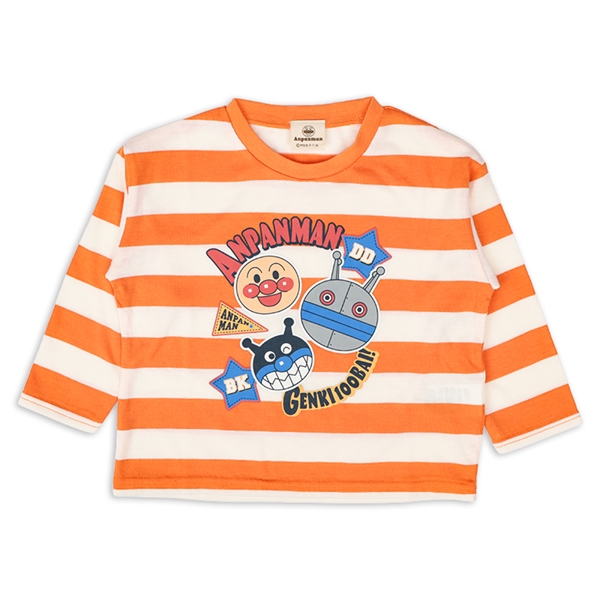 [キッズ]長袖Ｔシャツ　アンパンマン　オレンジ オレンジ 100cm