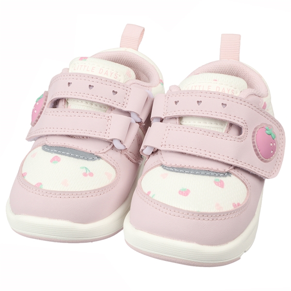 [12.5~14.5cm]ベビーシューズ　軽量ソール　ぷっくりモチーフ　ピンク ピンク 12.5cm
