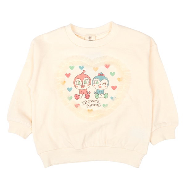 [キッズ]スウェットシャツ　アンパンマン　アイボリー アイボリー 100cm
