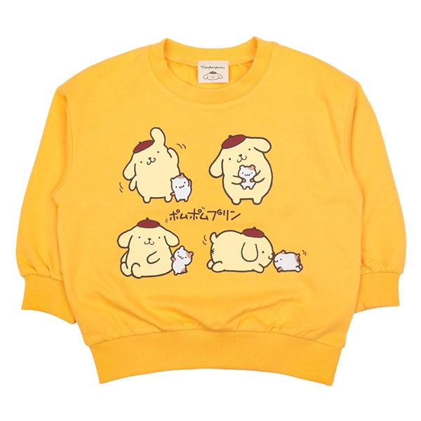 [キッズ]スウェットシャツ　ポムポムプリン　イエロー イエロー 100cm