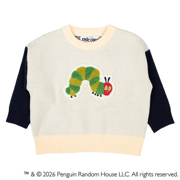 [キッズ]セーター　はらぺこあおむし　アイボリー アイボリー 100cm