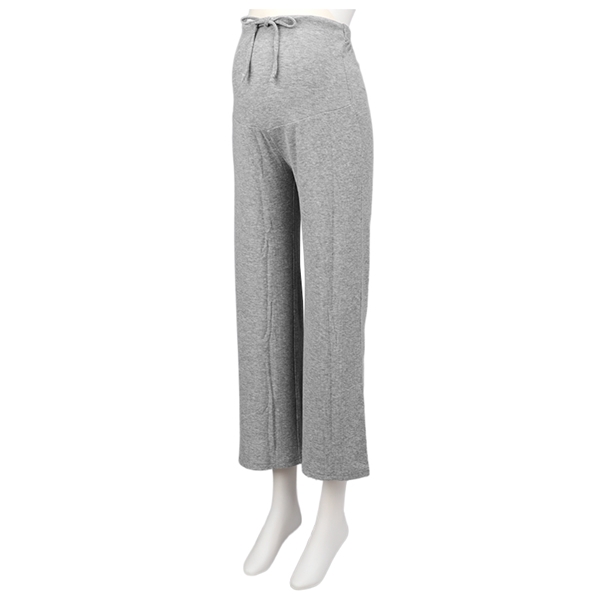 もっちリブ　なでなで　ロングパンツ　グレー グレー M