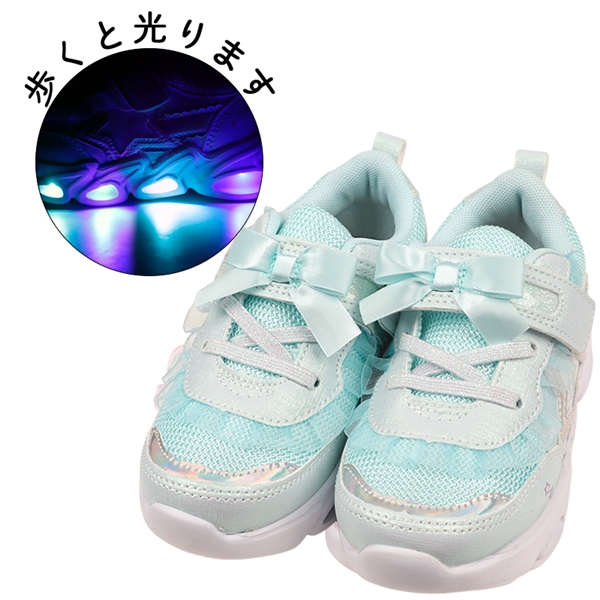 [15.0~18.0cm]光るキラキラシューズ　シナモロール　サックス サックス 15.0cm