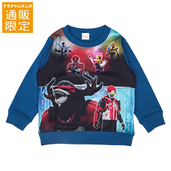 【通販限定】[キッズ]スウェットシャツ　ギャバンインフィニティ　ブルー ブルー 100cm
