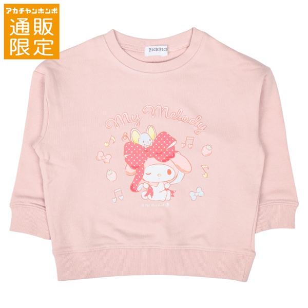 [キッズ]スウェットシャツ　マイメロディ　ピンク ピンク 100cm