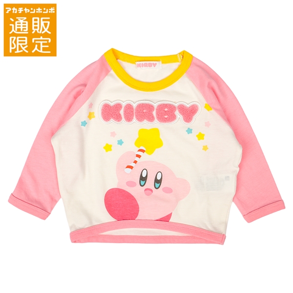 【通販限定】[キッズ]長袖Ｔシャツ　カービィ　ピンク ピンク 100cm