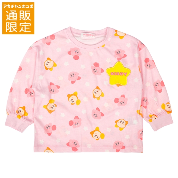 【通販限定】[キッズ]長袖Ｔシャツ　カービィ　ピンク ピンク 100cm