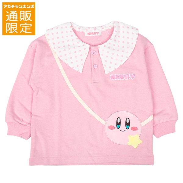 [通販限定][キッズ]スウェットシャツ　カービィ　ピンク ピンク 100cm