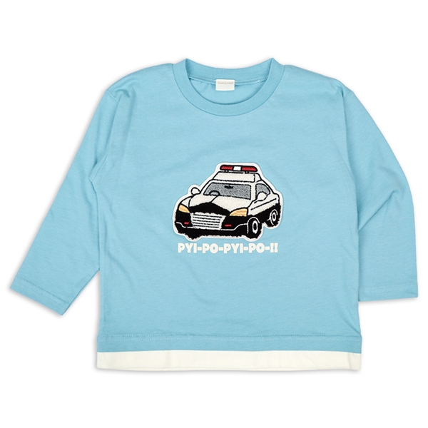 [キッズ]長袖Tシャツ　サガラ　ブルー ブルー 100cm