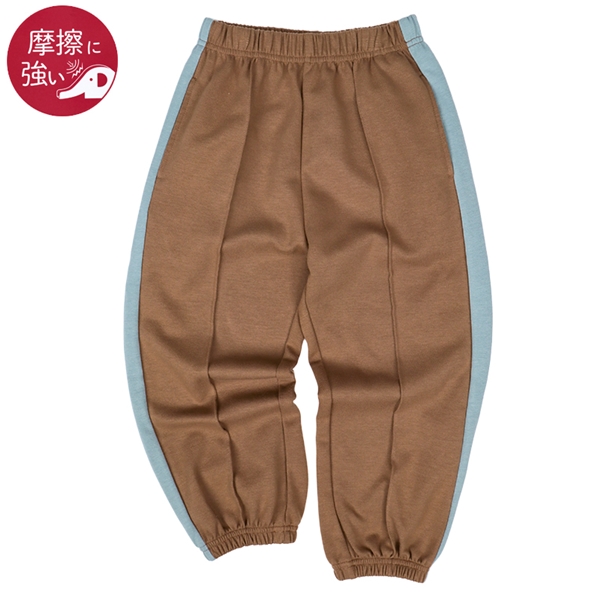 [キッズ]10分丈トラックパンツ　ブラウン ブラウン 100cm