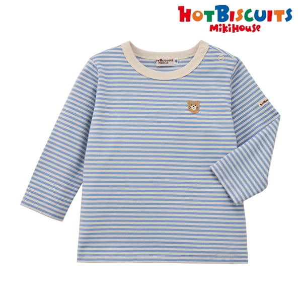 [ベビー] Ｔシャツ ブルー[ミキハウス　ホットビスケッツ] ブルー 70cm