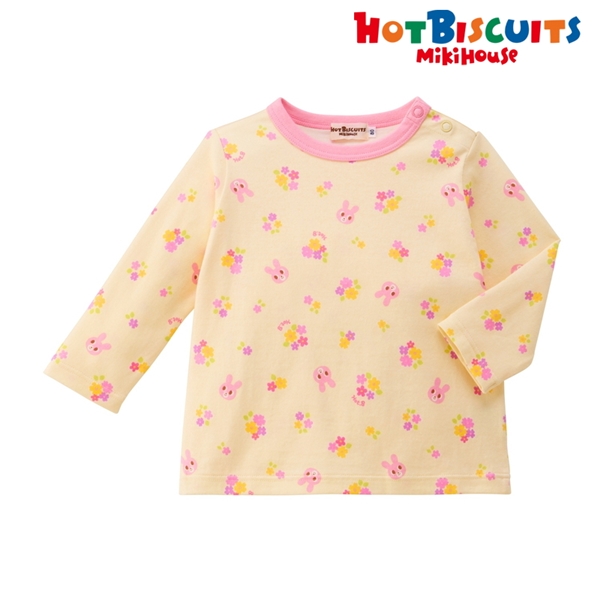 [ベビー] Ｔシャツ イエロー[ミキハウス　ホットビスケッツ] イエロー 80cm
