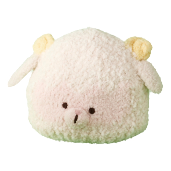 [40~48cm]ニット帽　アニマルモコモコ　どうぶつえん　ひつじ クリーム 48~50cm