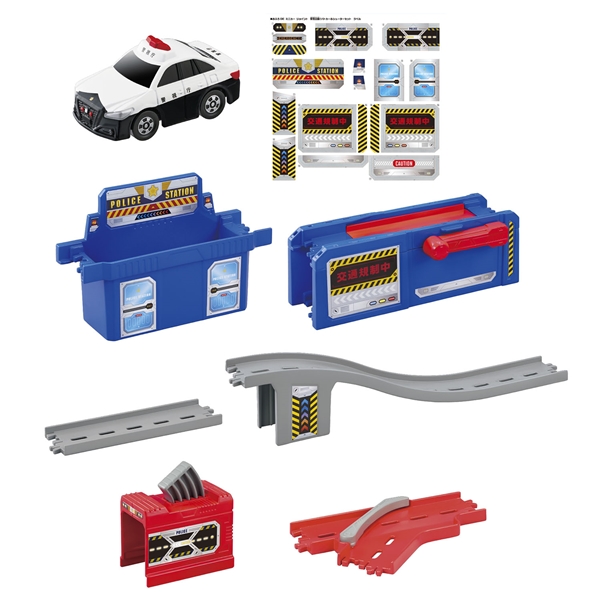 おふろDEミニカージョイント 緊急出動！パトカー＆シューターセット