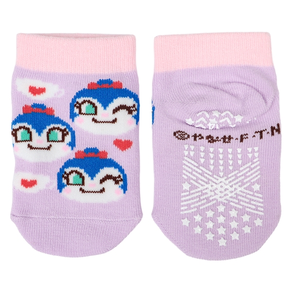 [ベビー]ベビーソックス　アンパンマン　ぎっしり柄　パープル パープル 9~14cm