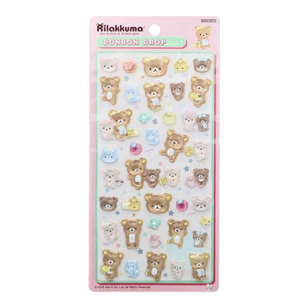 【通販限定】ボンボンドロップシール リラックマ なかよし