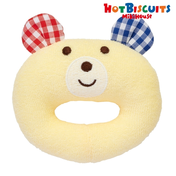 [ベビー] ラトル 日本製 イエロー [ミキハウス　ホットビスケッツ] イエロー サイズなし