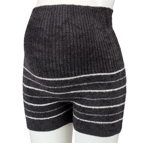 ふわふわはらまきパンツ１分丈　チャコールグレー チャコールグレー F