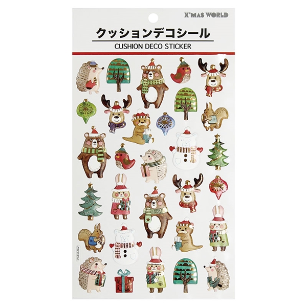クッションデコシール アニマルズ