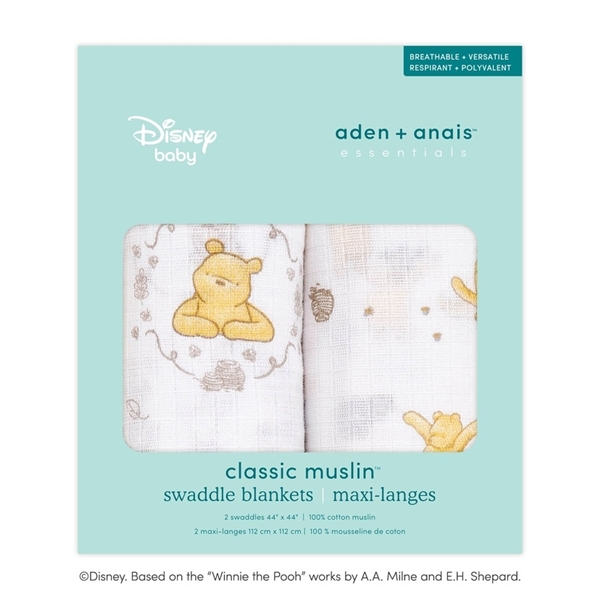 aden＋anais ＤＩＳＮＥＹスワドル２枚入りウィニーフレンズ