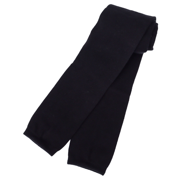 [キッズ]スパッツ　平無地　ブラック ブラック 105cm