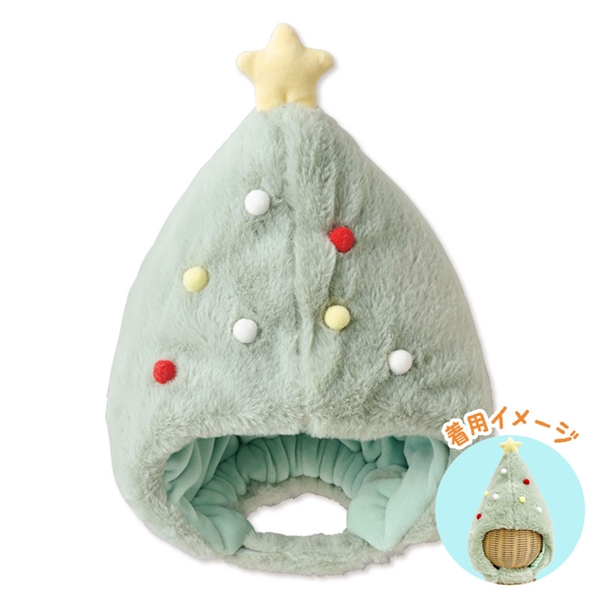 [52cm]クリスマス帽子 ツリー グリーン 52cm