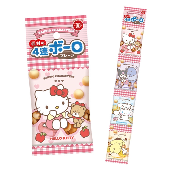吊り下げ菓子 サンリオキャラクターズ 4連ボーロ