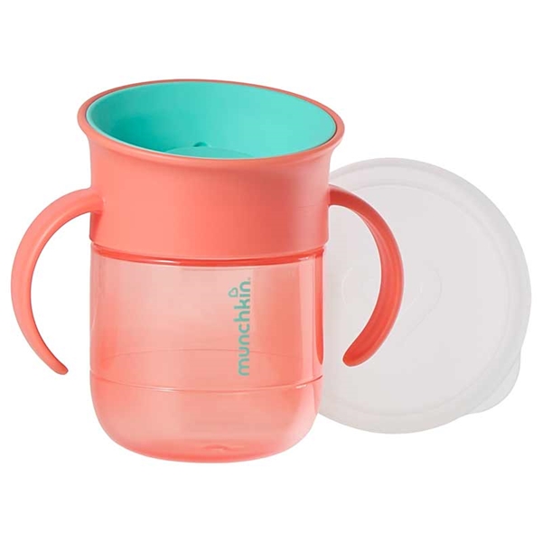[207ml]ハンドル付き ミラクルカップ コーラル レッド 207ml
