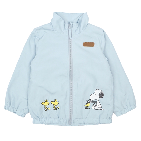 [キッズ]ウインドブレーカー　はっ水　PEANUTSBaby　サックス サックス 100cm