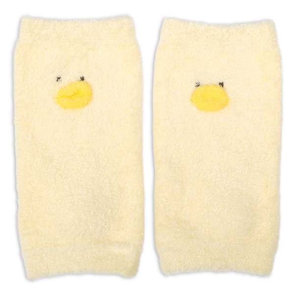 [ベビー]ふわふわレッグウォーマー　ひよこ イエロー 70~95cm