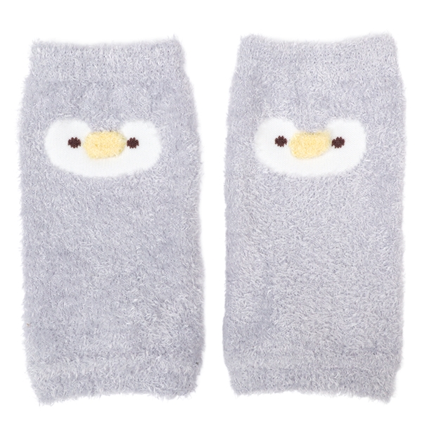 [ベビー]ふわふわレッグウォーマー　ぺんぎん グレー 70~95cm