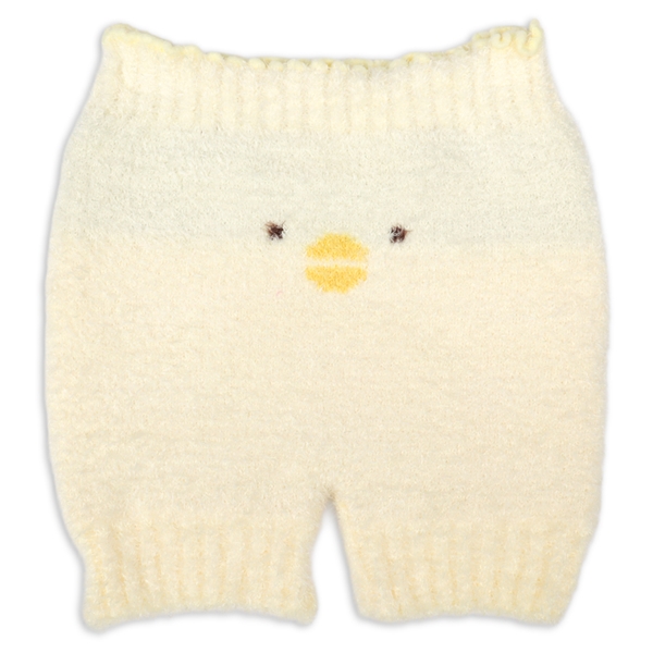 [ベビー]ふわふわオーバーパンツ　ひよこ イエロー 70~90cm