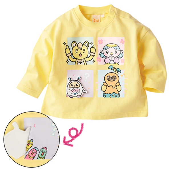 [ベビー]ギミックTシャツ　ファンターネ！　イエロー イエロー 80cm