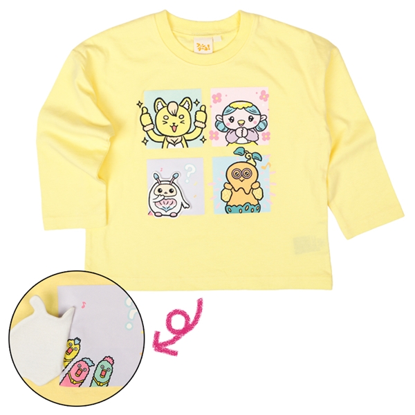 [キッズ]ギミックTシャツ　ファンターネ！　イエロー イエロー 100cm