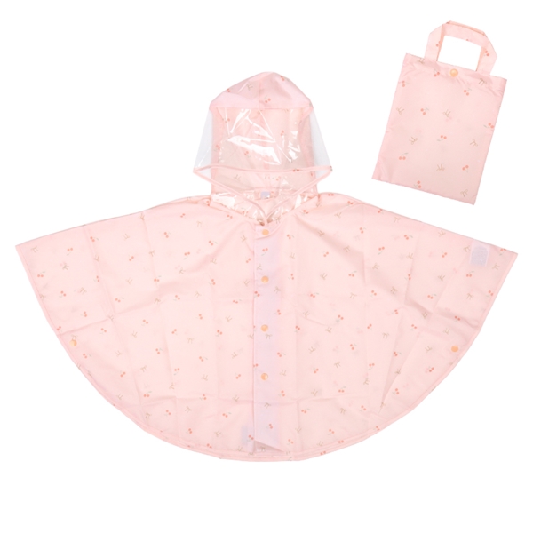 レインポンチョ　タイニーチェリー ピンク 80~95cm