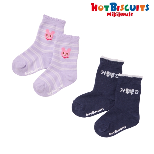 [ベビー] ソックスパック ネイビー[ミキハウス　ホットビスケッツ] ネイビー 11~13cm
