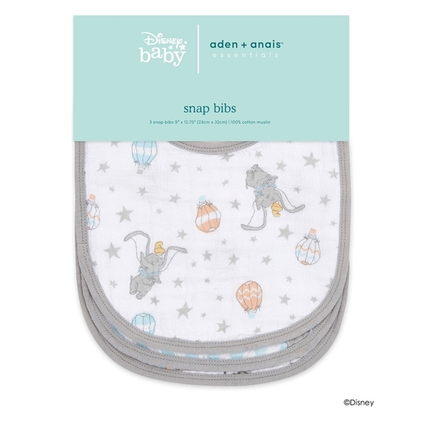 aden＋anais スナップビブ３枚入り　ダンボニューハイツ