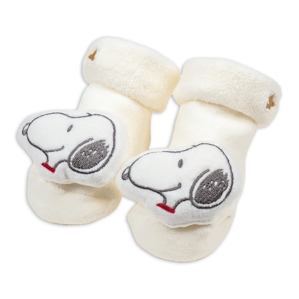 ぬいぐるみ付きソックス　PEANUTS　Baby ホワイト 7~9cm